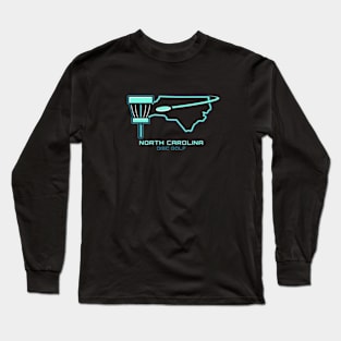 North Carolina Disc Golf - Motion Light Green Long Sleeve T-Shirt